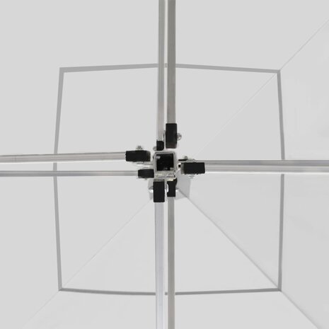 Partytent inklapbaar met wanden 3x3 m aluminium wit