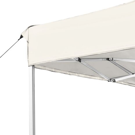 Partytent professioneel inklapbaar 4,5x3 m aluminium crème