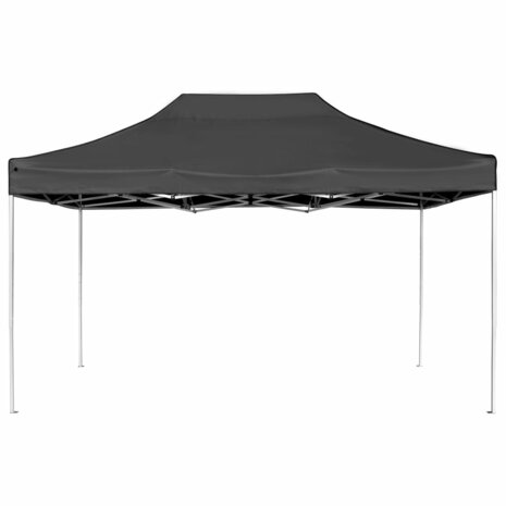Partytent professioneel inklapbaar 4,5x3 m aluminium antraciet