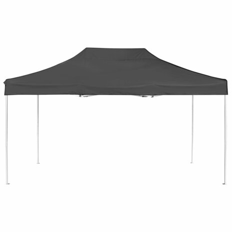 Partytent professioneel inklapbaar 4,5x3 m aluminium antraciet