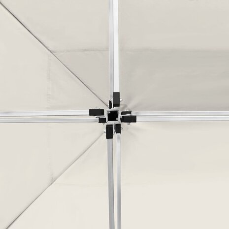 Partytent inklapbaar met wanden 4,5x3 m aluminium crème