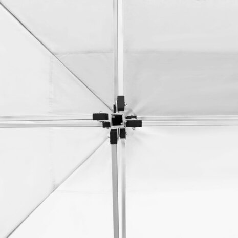 Partytent inklapbaar met wanden 4,5x3 m aluminium wit