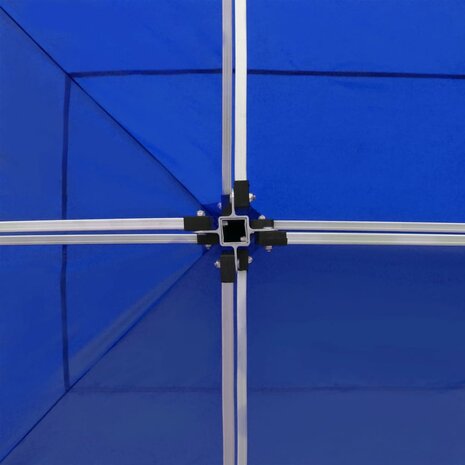 Partytent professioneel inklapbaar 6x3 m aluminium blauw
