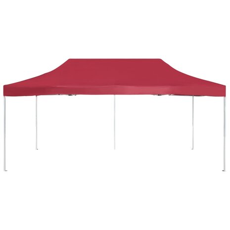 Partytent professioneel inklapbaar 6x3 m aluminium wijnrood
