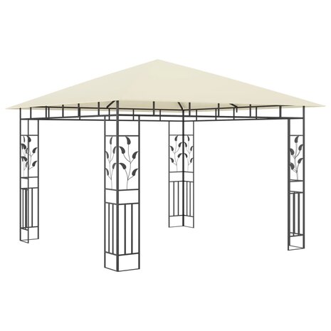 Prieel met klamboe 180 g/m² 3x3x2,73 m crème