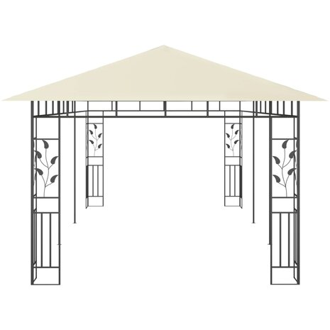 Prieel met klamboe 6x3x2,73 m crème
