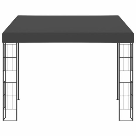 Wandprieel 3x3 m stof antracietkleurig