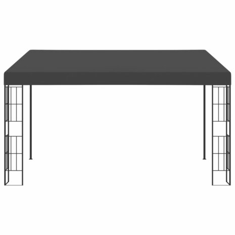 Wandprieel 3x4 m stof antracietkleurig