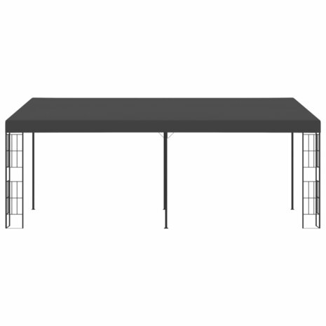 Wandprieel 3x6 m stof antracietkleurig