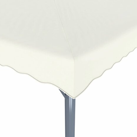 Prieel 400x300 cm aluminium crème