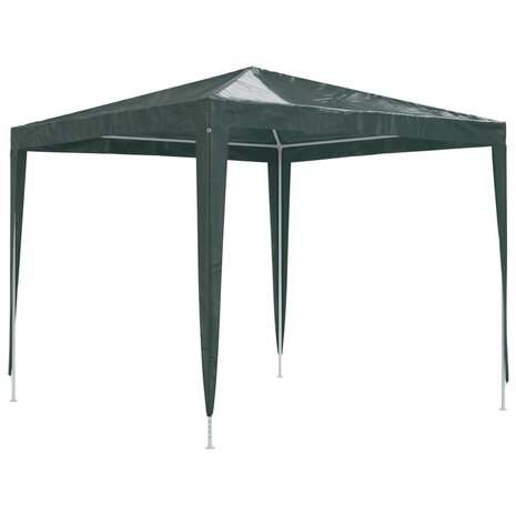 Partytent professioneel 90 g/m² 2,5x2,5 m groen