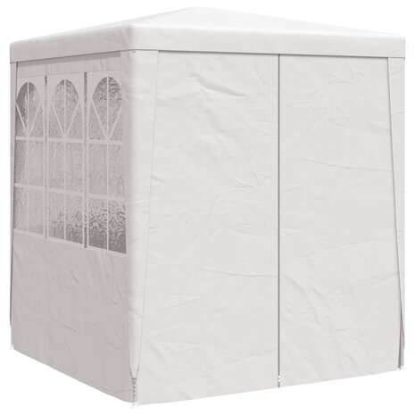 Partytent met zijwanden professioneel 90 g/m² 2x2 m wit