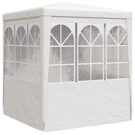 Partytent met zijwanden professioneel 90 g/m² 2x2 m wit