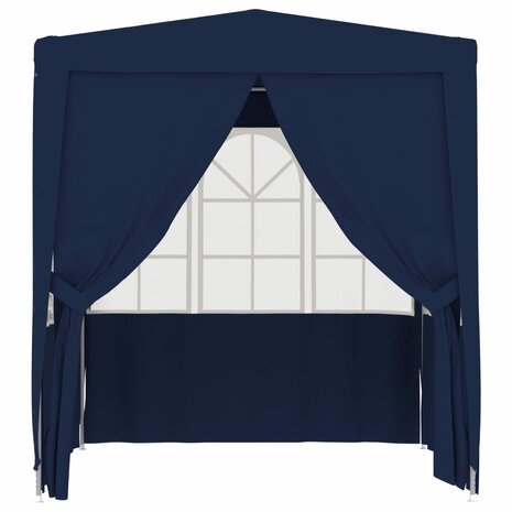 Partytent met zijwanden professioneel 90 g/m² 2x2 m blauw