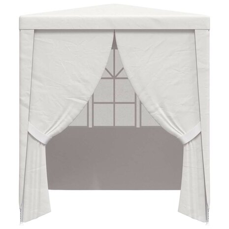 Partytent met zijwanden professioneel 90 g/m² 2,5x2,5 m wit