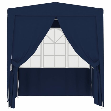 Partytent met zijwanden professioneel 90 g/m² 2,5x2,5 m blauw