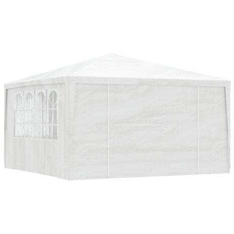 Partytent met zijwanden professioneel 90 g/m² 4x4 m wit
