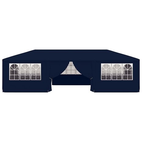 Partytent met zijwanden professioneel 90 g/m² 4x9 m blauw