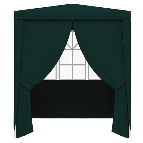 Partytent met zijwanden professioneel 90 g/m² 2x2 m groen