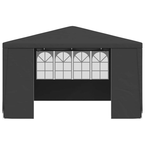 Partytent met zijwanden professioneel 90 g/m² 4x4 m antraciet