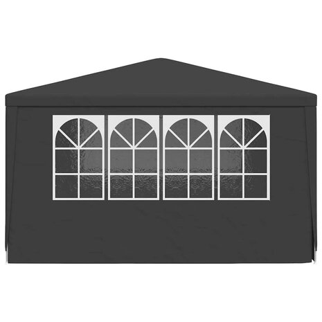 Partytent met zijwanden professioneel 90 g/m² 4x4 m antraciet