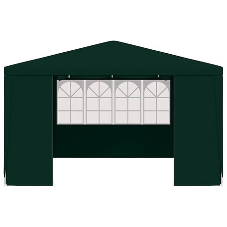 Partytent met zijwanden professioneel 90 g/m² 4x4 m groen