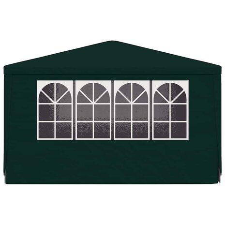 Partytent met zijwanden professioneel 90 g/m² 4x4 m groen