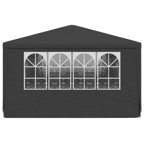 Partytent met zijwanden professioneel 90 g/m² 4x6 m antraciet