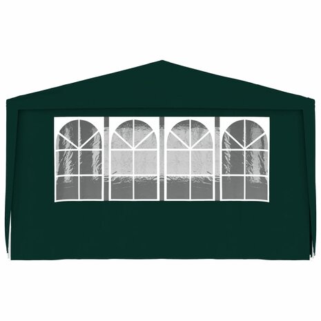 Partytent met zijwanden professioneel 90 g/m² 4x6 m groen