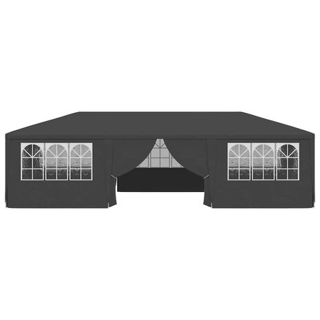 Partytent met zijwanden professioneel 90 g/m² 4x9 m antraciet