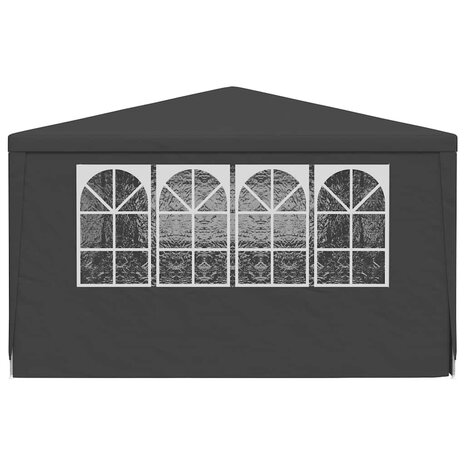 Partytent met zijwanden professioneel 90 g/m² 4x9 m antraciet
