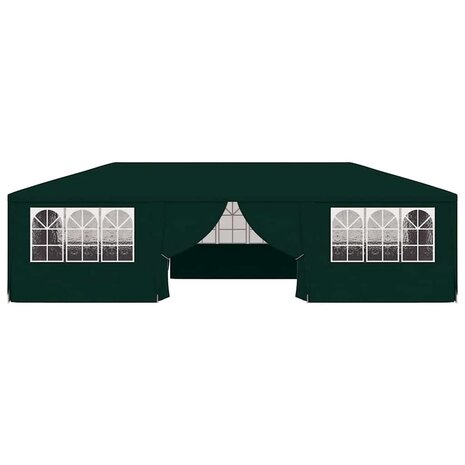 Partytent met zijwanden professioneel 90 g/m² 4x9 m groen