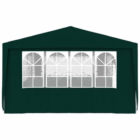 Partytent met zijwanden professioneel 90 g/m² 4x9 m groen