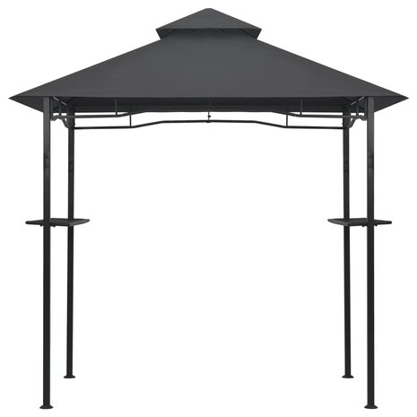 Barbecue paviljoen 240x150x255 cm staal antraciet