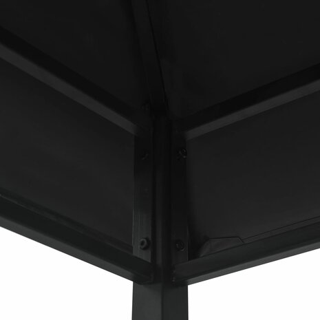 Barbecue paviljoen 240x150x255 cm staal antraciet