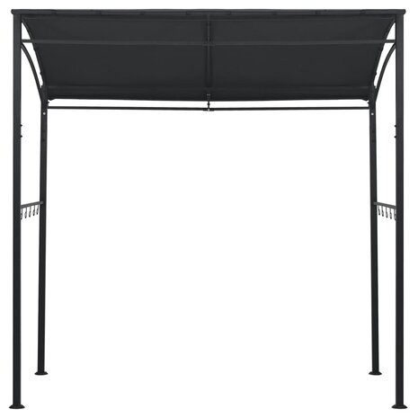 Barbecue paviljoen 215x150x220 cm staal antraciet