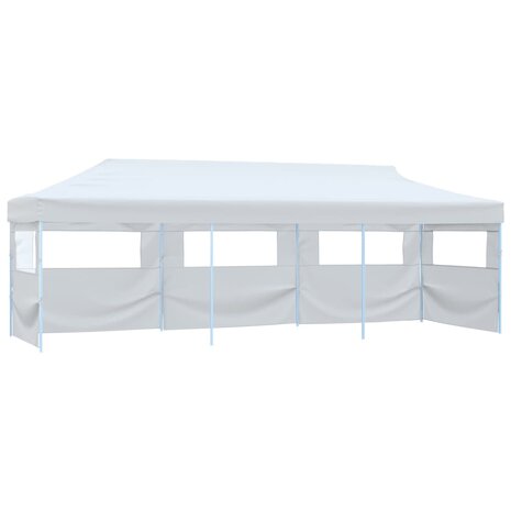 Partytent pop-up met 5 zijwanden 3x9 m wit