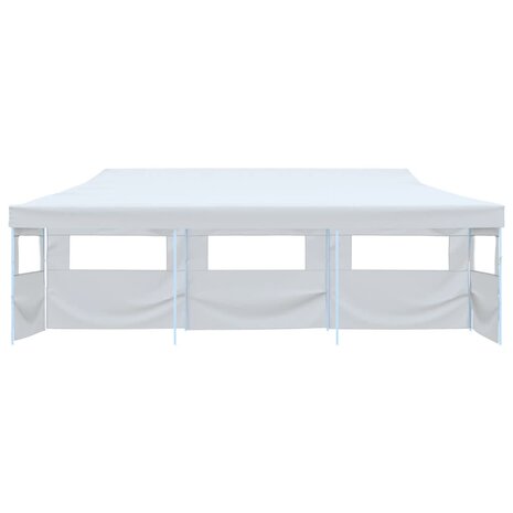 Partytent pop-up met 5 zijwanden 3x9 m wit
