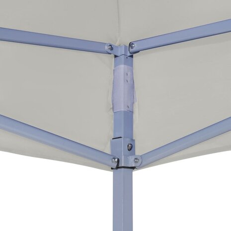 Partytent professioneel inklapbaar 2x2 m staal crème