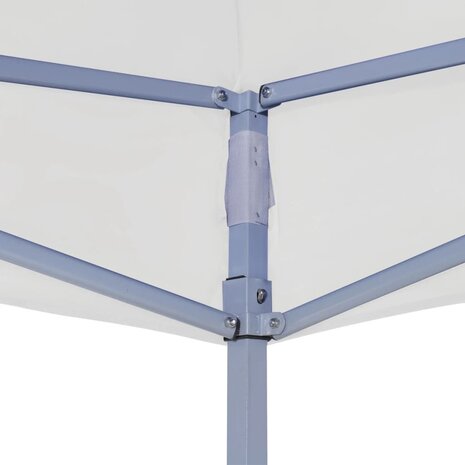 Partytent professioneel inklapbaar 2x2 m staal wit
