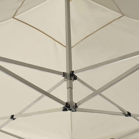 Partytent professioneel inklapbaar 2x2 m aluminium crème