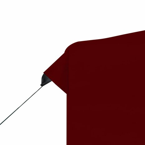 Partytent inklapbaar met wanden 2x2 m aluminium bordeauxrood