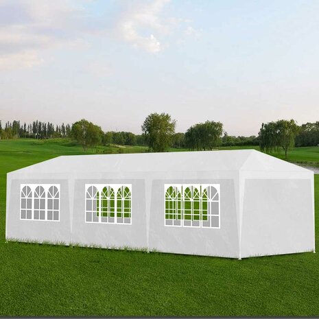Partytent 3x9 m wit