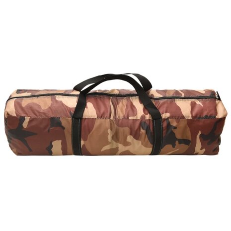 Partytent met LED en 4 zijwanden 3,6x3,6x2,3 m camouflage