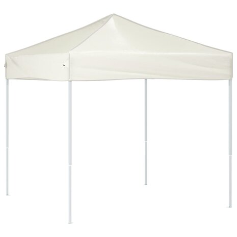 Partytent inklapbaar 2x2 m crèmekleurig