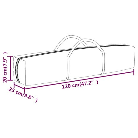 Partytent inklapbaar met zijwanden 2x2 m rood