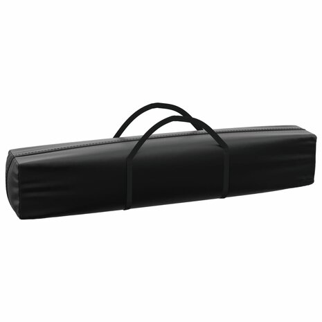 Partytent inklapbaar met zijwanden 3x3 m zwart