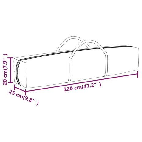 Partytent inklapbaar met zijwanden 3x3 m zwart