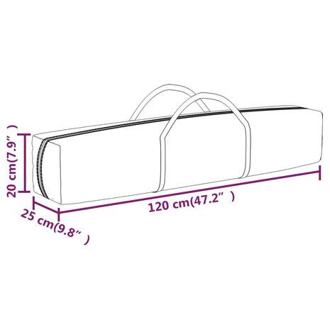 Partytent inklapbaar met zijwanden 3x3 m rood