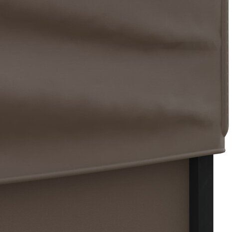 Partytent inklapbaar met zijwanden 3x3 m taupe